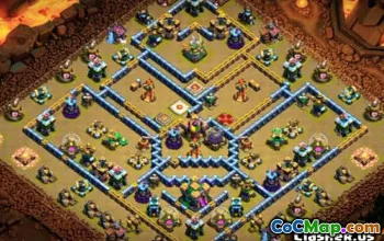 Topp COC Town Hall 14 Baseoppsett og lenker for suksess #13264