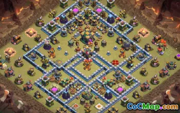 Top Coc Town Hall 14 Base Düzenleri ve Haritalar | Kopyala ve #13493 kullanın