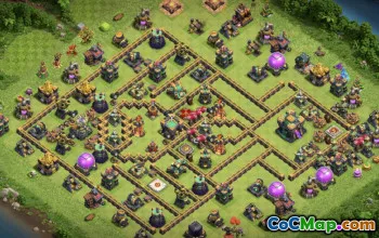 Top CoC Town Hall 14 Plans et cartes de base pour la maison et la guerre #16482