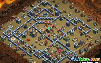 Top Coc Town Hall 14 Base Düzenleri ve Başarı için Haritalar #14114