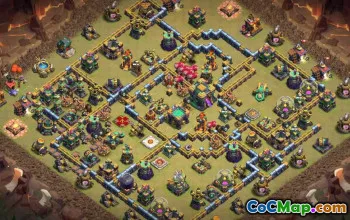Top Coc Town Hall 14 Base Düzenleri ve Başarı için Haritalar #14967