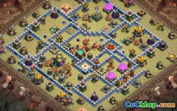 Top Coc Town Hall 14 Basislayouts & Karten für Krieg #12871