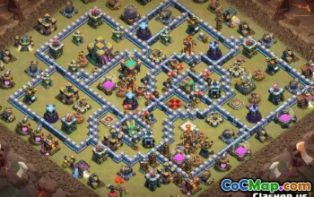 Topp COC Town Hall 14 Base Layouts & Maps for War #13268