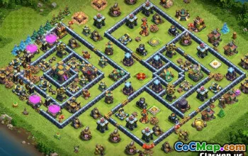 Tòa thị chính Coc hàng đầu 14 Bố cục cơ sở & Bản đồ cho Chiến tranh #13543