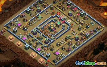 Tòa thị chính Coc hàng đầu 14 Bố cục cơ sở & Bản đồ cho Chiến tranh #13916