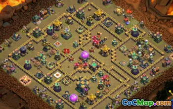 Top CoC Town Hall 14 Plans et cartes de base pour la guerre #16657