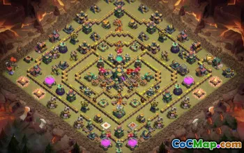 Top CoC Town Hall 14 Base Layouts & Maps for War & Trophies #26886