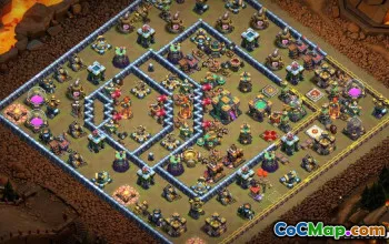 Topp COC Town Hall 14 Baslayouter: Krig, jordbruk och mer #13928