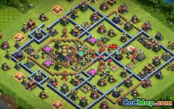 Topp COC Town Hall 14 Baslayouter: Krig, jordbruk och mer #15520