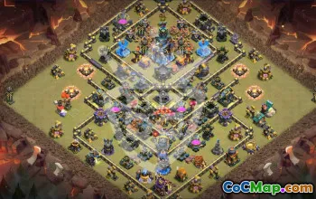 Kopírujte základní rozložení Clash of Clans  Town Hall 18 #57259