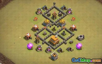 Top CoC Town Hall 4 Base Layouts & Maps | Copy Now! #17417