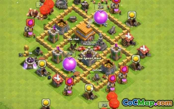 Tòa thị chính Coc hàng đầu 5 Bố cục cơ sở: Bản đồ nông nghiệp & chiến tranh #15491