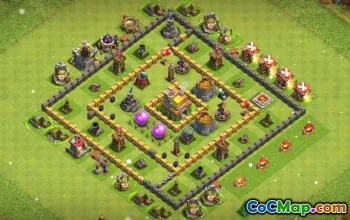 शीर्ष COC टाउन हॉल 7 बेस लेआउट: खेती और ट्रॉफी के नक्शे #15483
