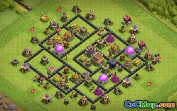 Top Coc Town Hall 8 Basislayouts: Landwirtschaft und Trophäenkarten #16210