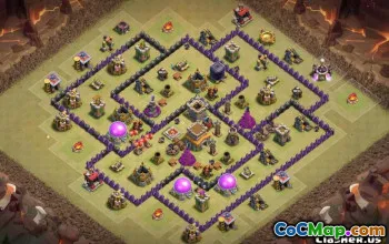 Верхняя ратуша COC 8 базовых макетов и карты на 2023 г. #13594