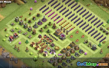 Top Coc Hall 8 Lisages et cartes de base pour le succès # 15310