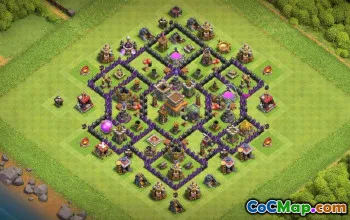 Top CoC Town Hall 8 Base Layouts & Maps for War & Trophies #16948