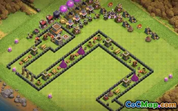 Top Coc Hall de la ville 8 Mistes de base et cartes - Funny & Hybrid # 14196