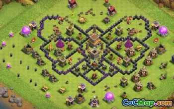 Coc Town Hall 8 ბაზის განლაგება: ომი, ჰიბრიდი და სხვა #14062