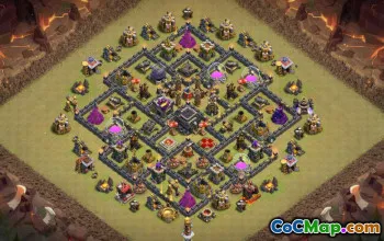 Topp COC Town Hall 9 Baslayouter: Farming & Trophy Maps #15708