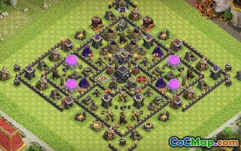 Top CoC Town Hall 9 Base Layouts: Farming & Trophy Maps #17180