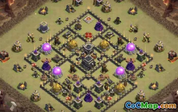 Topp COC Town Hall 9 Base Layouts - Hem, War & Farming #15405