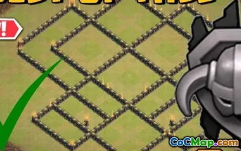 ზედა COC Town Hall 9 ბაზის განლაგება და რუქები | დააკოპირეთ ახლა! #11953