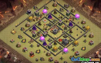 顶级COC市政厅9基础布局和地图 - 立即复制！ ＃13858