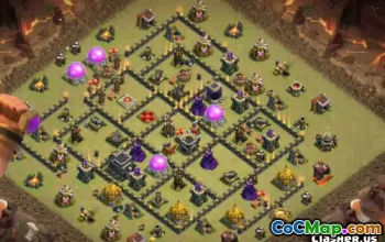 Top CoC Town Hall 9 ბაზის განლაგება და რუქები 2023 წლის #11360