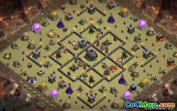 Top CoC Town Hall 9 Base Layouts & Maps for Home/Wars #13184