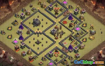 Top CoC Town Hall 9 Base Layouts & Maps for War & Home #13311