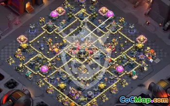 Top Copy Base Layout for Clash of Clans T17 #54274
