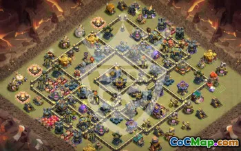 Top Copy Base Layout for Clash of Clans TH17 #54772
