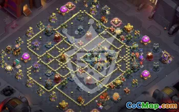 Top Copy Base Layout for Clash of Clans Town Hall 17 #53404