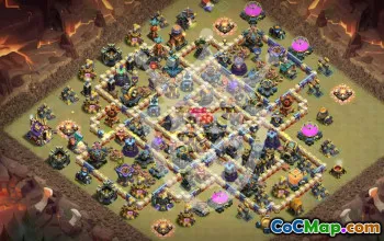 Top Copy Base Layout for Clash of Clans Town Hall 17 #53407
