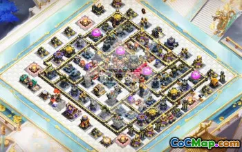 Top Copy Base Layout for Clash of Clans Town Hall 17 #53422