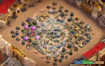 Top Copy Base Layout for TH17 in CoC #56628