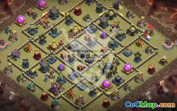 Top Copy Base Layout for Town Hall 17 #53097