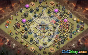 Top Copy Base Layout for Town Hall 17 #53327