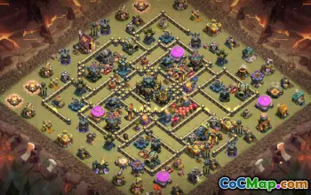 Top Copy Base Layout for Town Hall 17 #53640