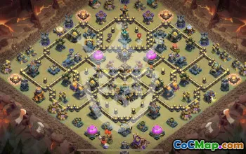 Top Copy Base Layout for Town Hall 17 #54386