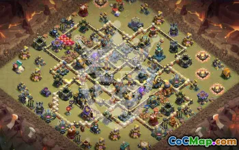 Top Copy Base Layout for Town Hall 17 #56584