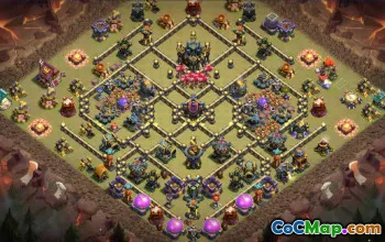 Top Copy Base Layout for Town Hall 17 #56898