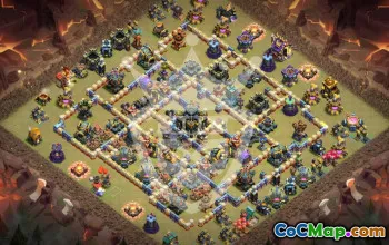 Top Copy Base Layouts for CoC Town Hall 17 #52788