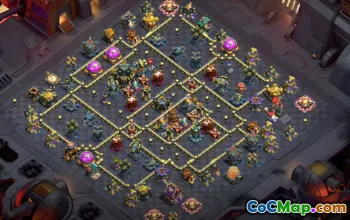 Top Copy Base Layouts for Town Hall 17 #53274