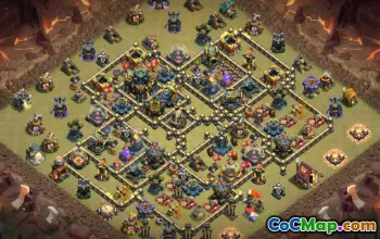 Top Copy Base Layouts for Town Hall 17 #53526