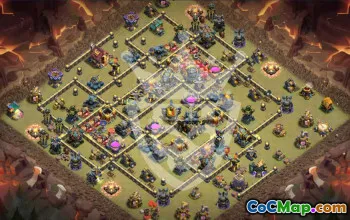 Top Copy Base Layouts for Town Hall 17 #54336