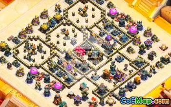 Top Copy Base Layouts for Town Hall 17 #54471