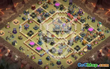 Top Copy Base Layouts for Town Hall 17 #54578