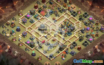 Top Copy Base Layouts for Town Hall 17 #55958